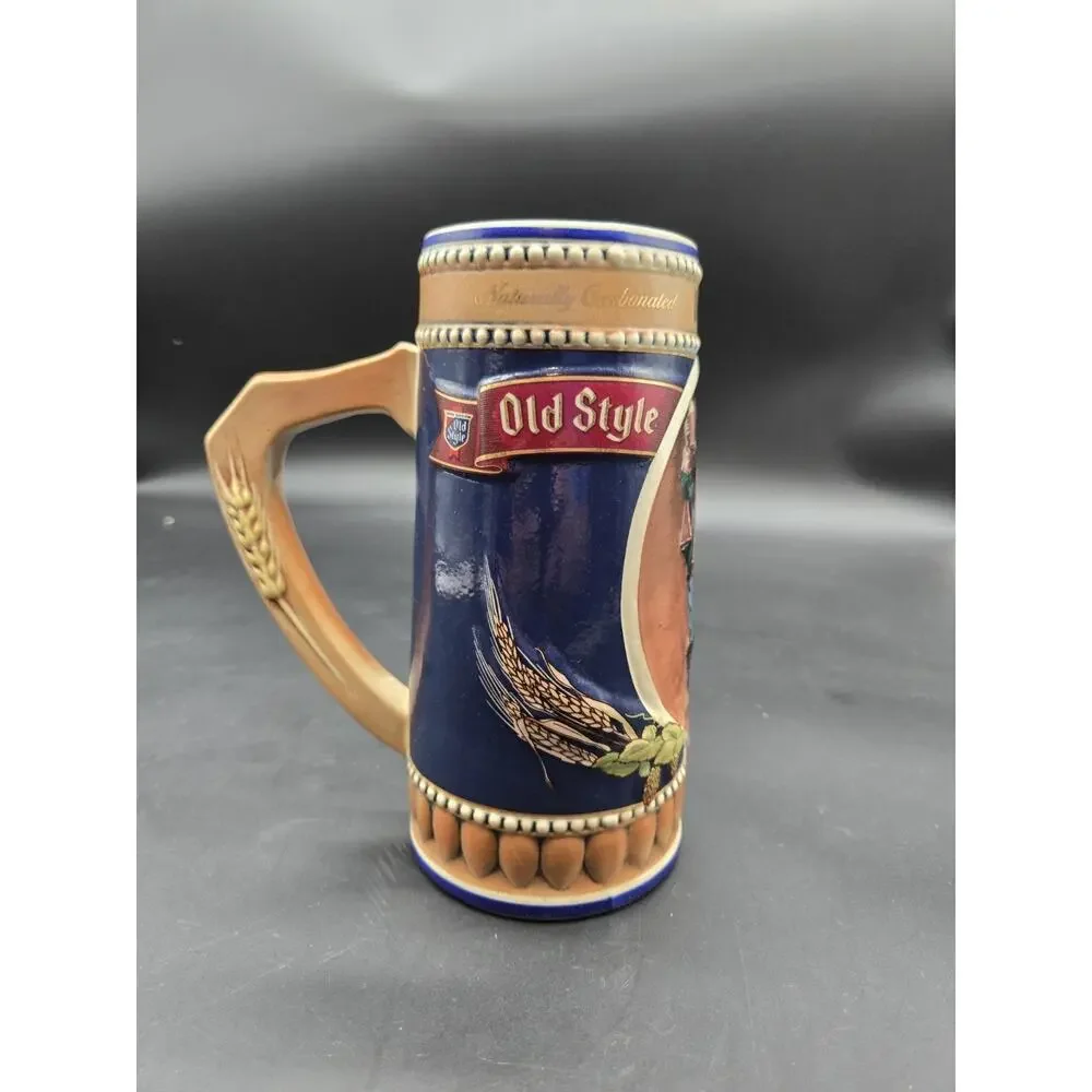 1990 Old Style Beer Stein Hand Crafted Heileman Brewing Limited Edition #21312